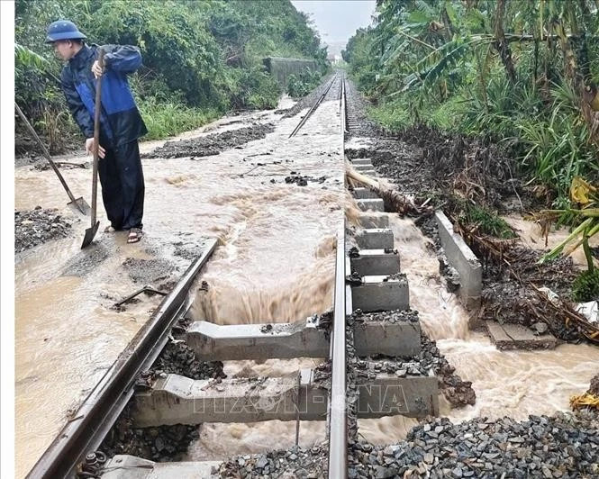 Railway services disrupted, routes cut short by south-central floods