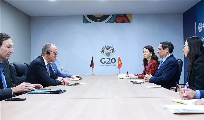 Vietnamese PM meets German, Egyptian, Norwegian leaders in Johannesburg