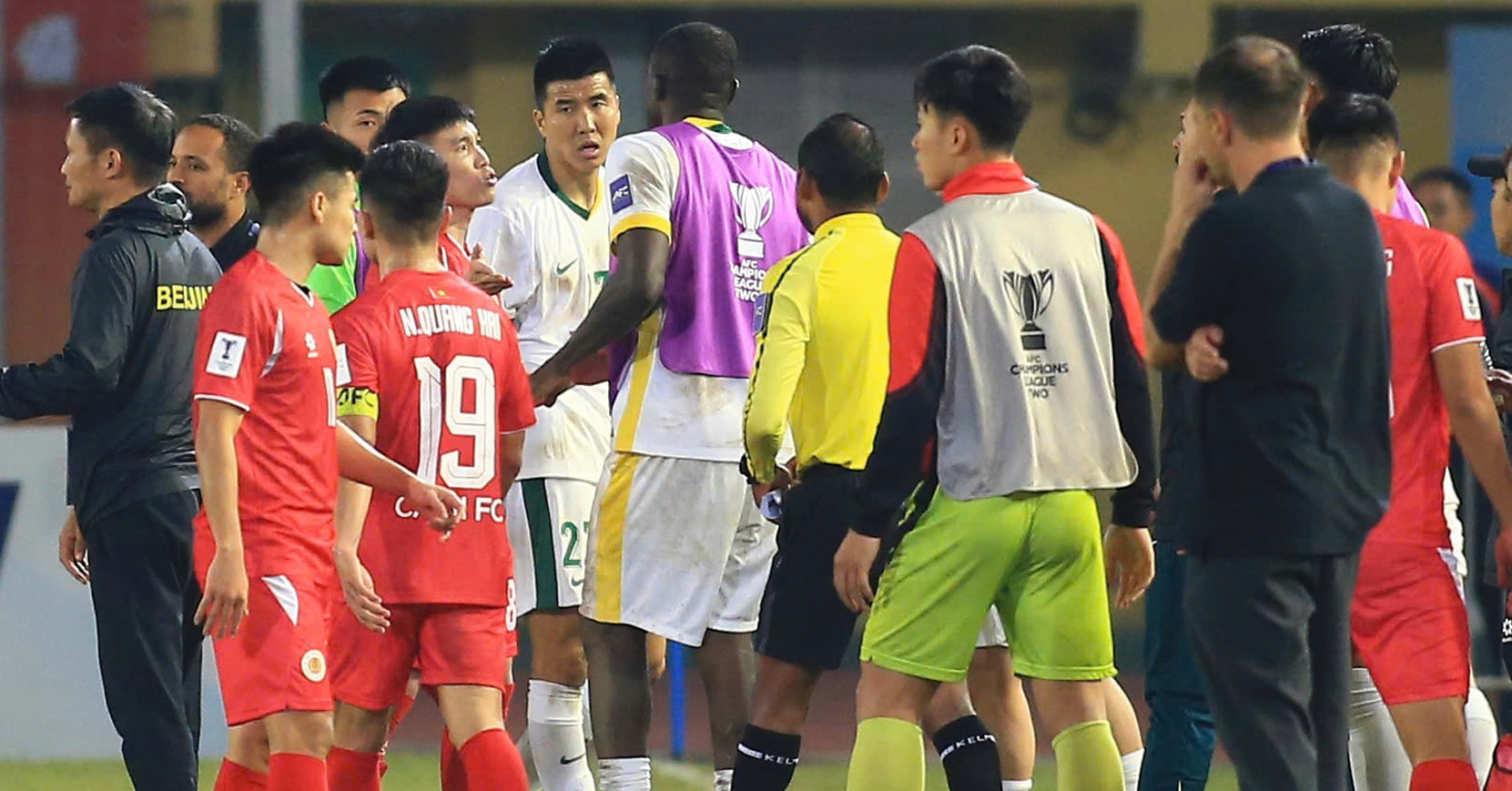 Tempers flare as CAHN and Beijing Guoan reignite tensions in AFC match