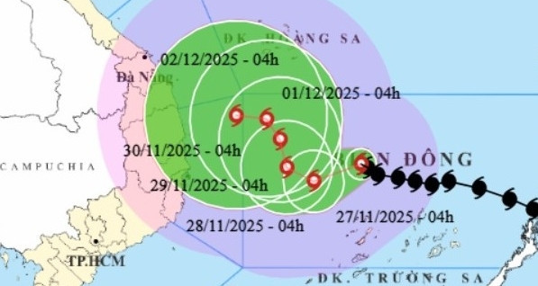 Typhoon Koto takes a twist: Slowing down and shifting track