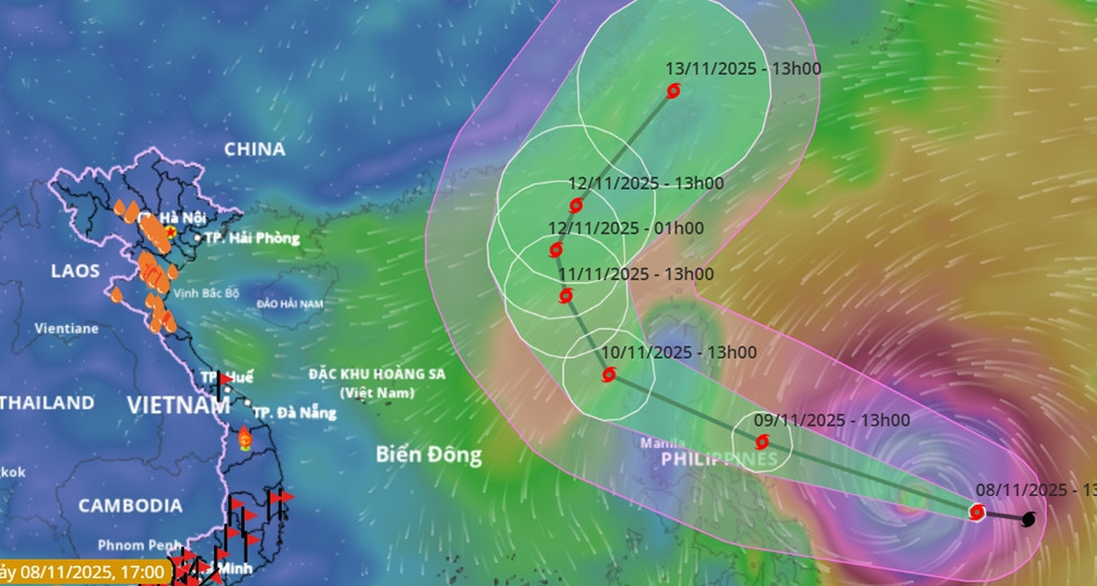Typhoon Fung-Wong heads for East Sea, may reach super typhoon status