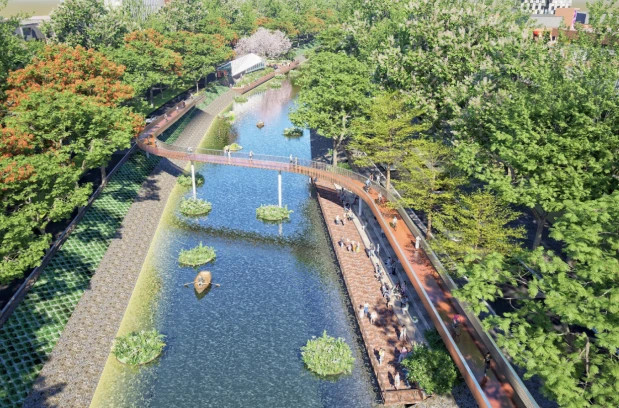 Sun Group to carry out project to revamp park corridors along To Lich River