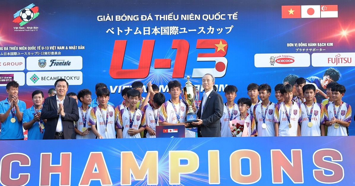 Becamex Ho Chi Minh City crowned champions of international U13 tournament