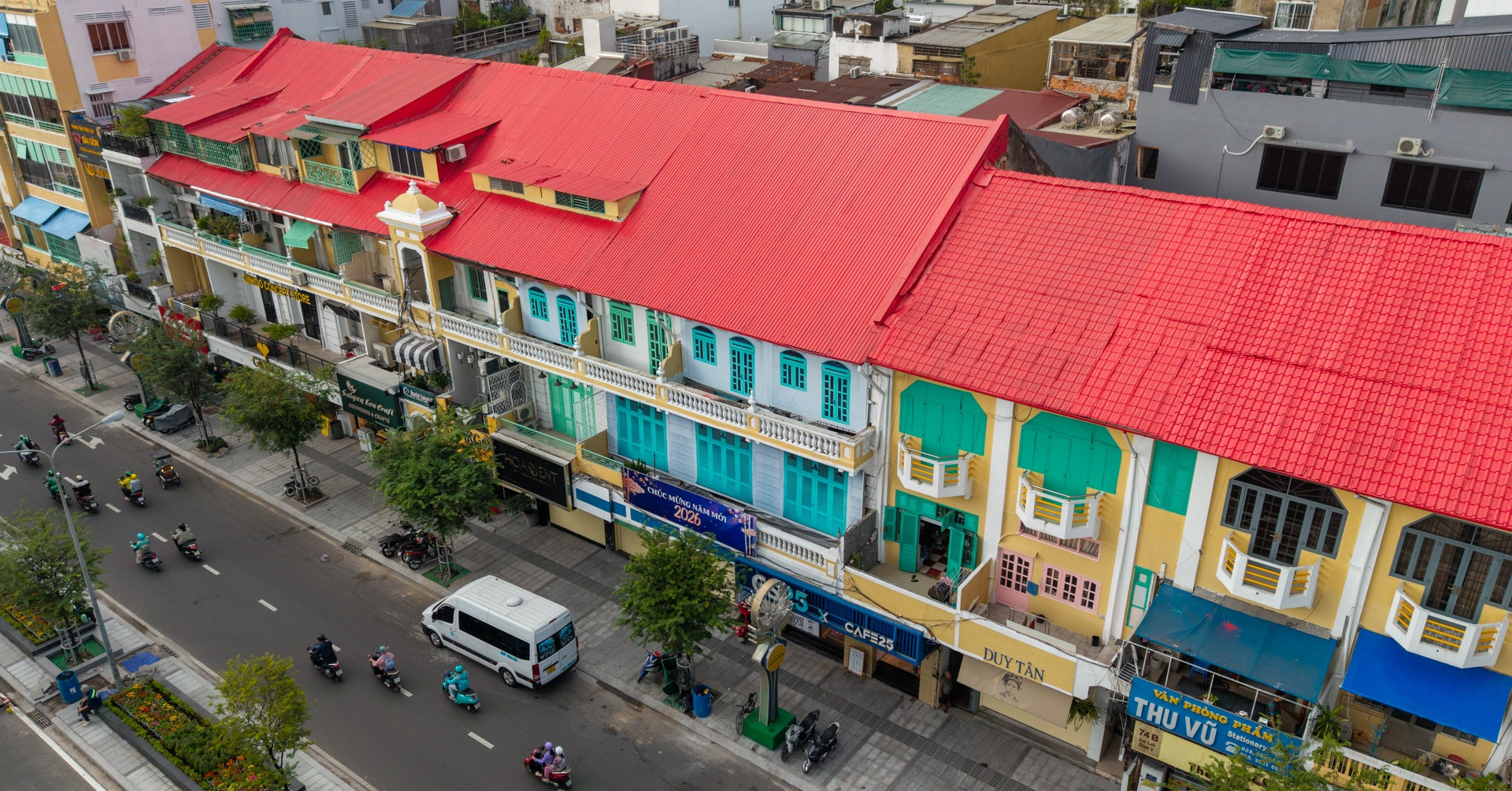 French-era buildings on Vietnam’s most expensive street get a fresh coat