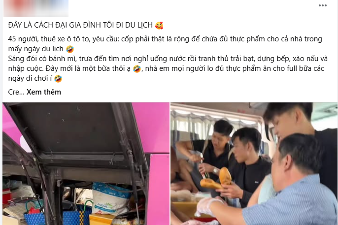 Group of 45 brings 40kg of sausage, 150 loaves of bread on bus trip