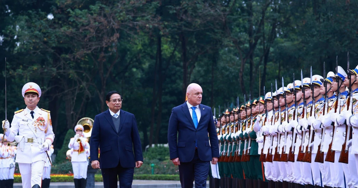 PM hosts welcome ceremony for New Zealand counterpart