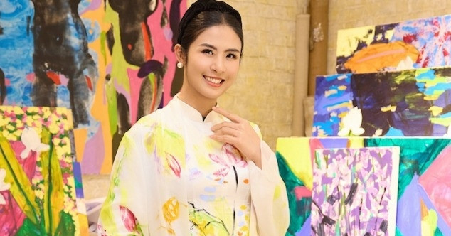 Miss Vietnam Ngoc Han to showcase hand-painted Ao Dai at Dubai exhibition