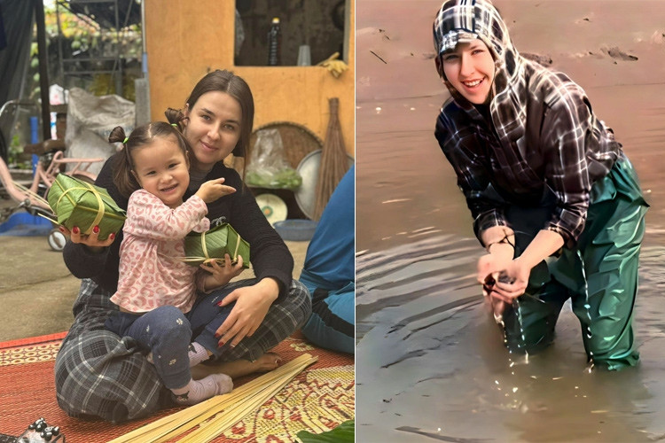 Ukraine bride falls for VN's charm after moving to the country with her husband