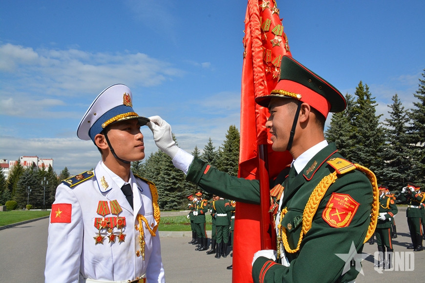 Đoàn QĐND Việt Nam tham gia Lễ duyệt binh trên Quảng trường Đỏ tập luyện buổi đầu tiên