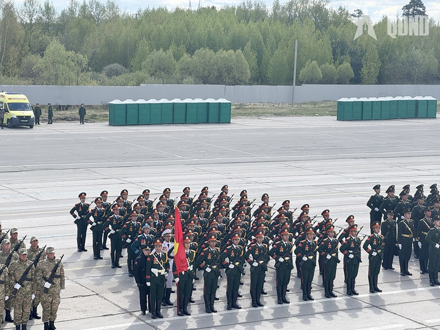 Đoàn QĐND Việt Nam tham gia Lễ duyệt binh tại Quảng trường Đỏ hợp luyện tại thao trường Alabino