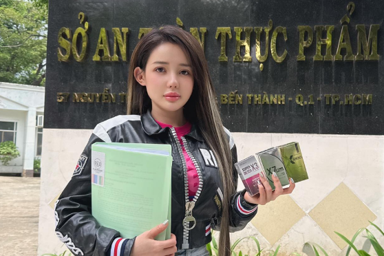 Ngân 98 mang hồ sơ về viên uống giảm cân lên Sở An toàn Thực phẩm TPHCM