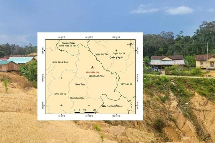3.8-magnitude earthquake recorded in Kon Tum’s Kon Plong district