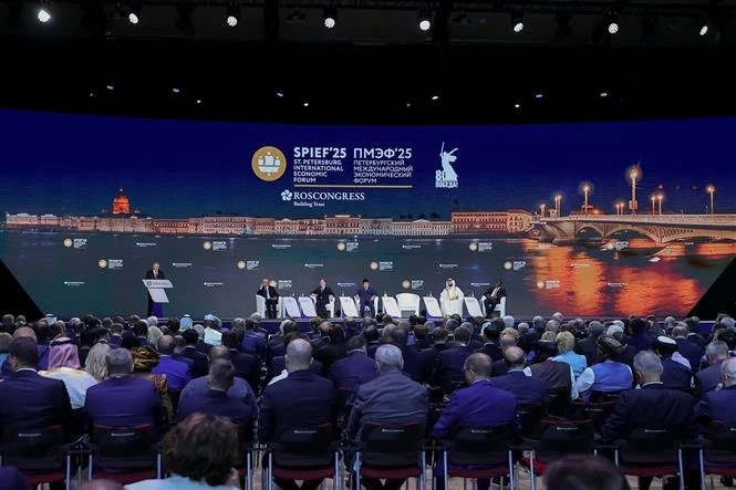 Deputy PM attends St. Petersburg economic forum, sidelines bilateral activities