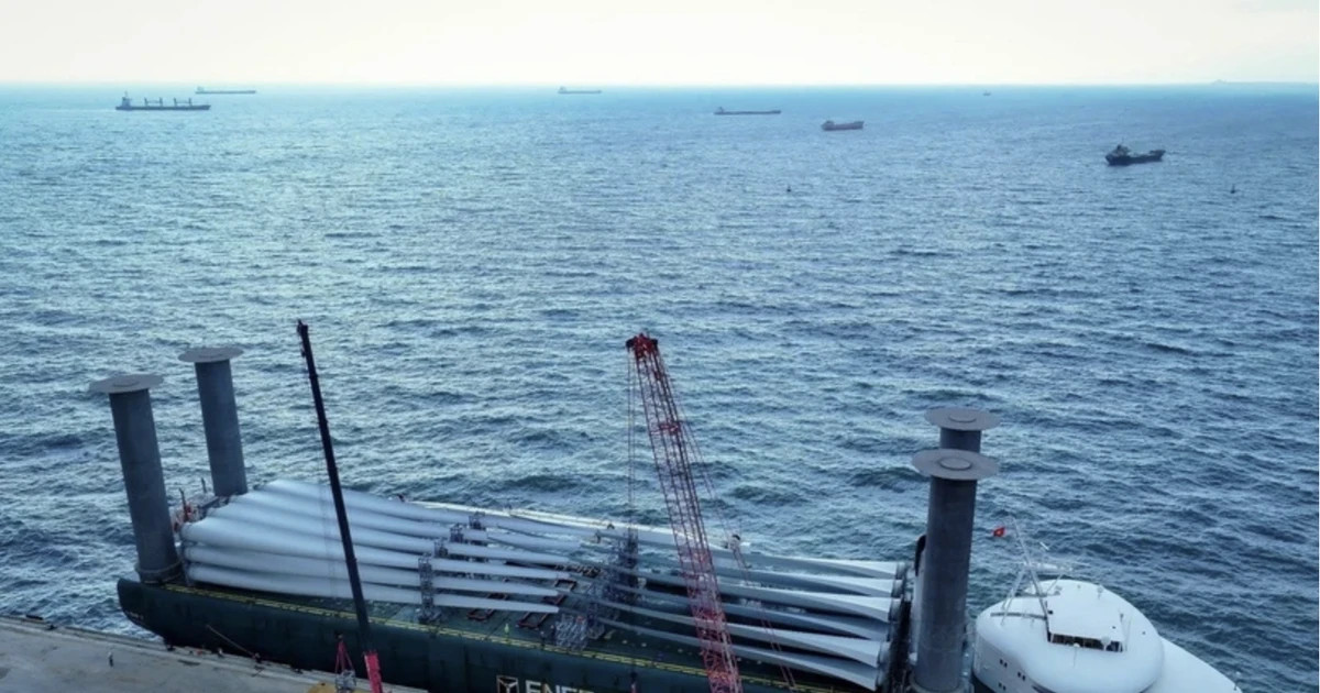 First ship carrying wind power equipment docks at Ninh Thuan’s seaport