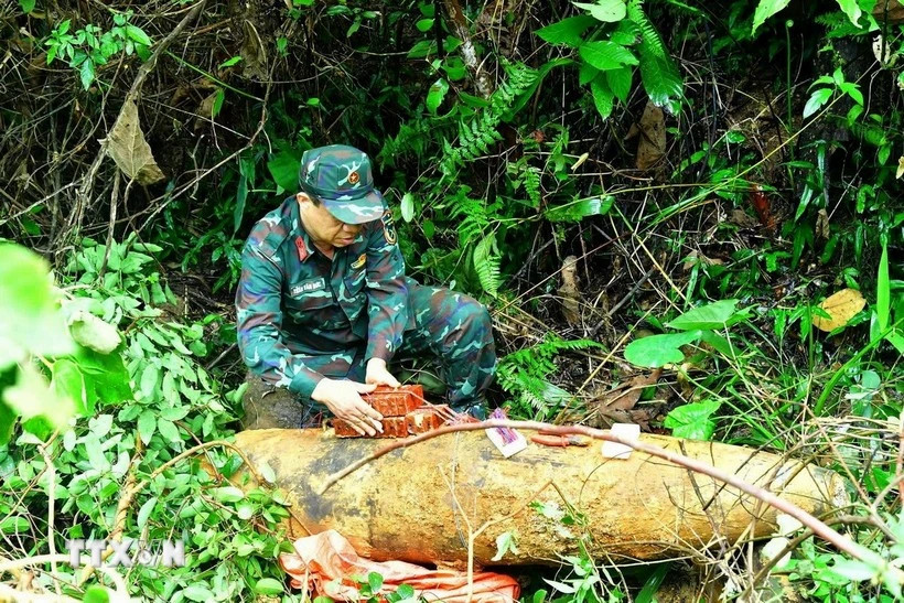 350kg wartime bomb safely defused in Nghe An