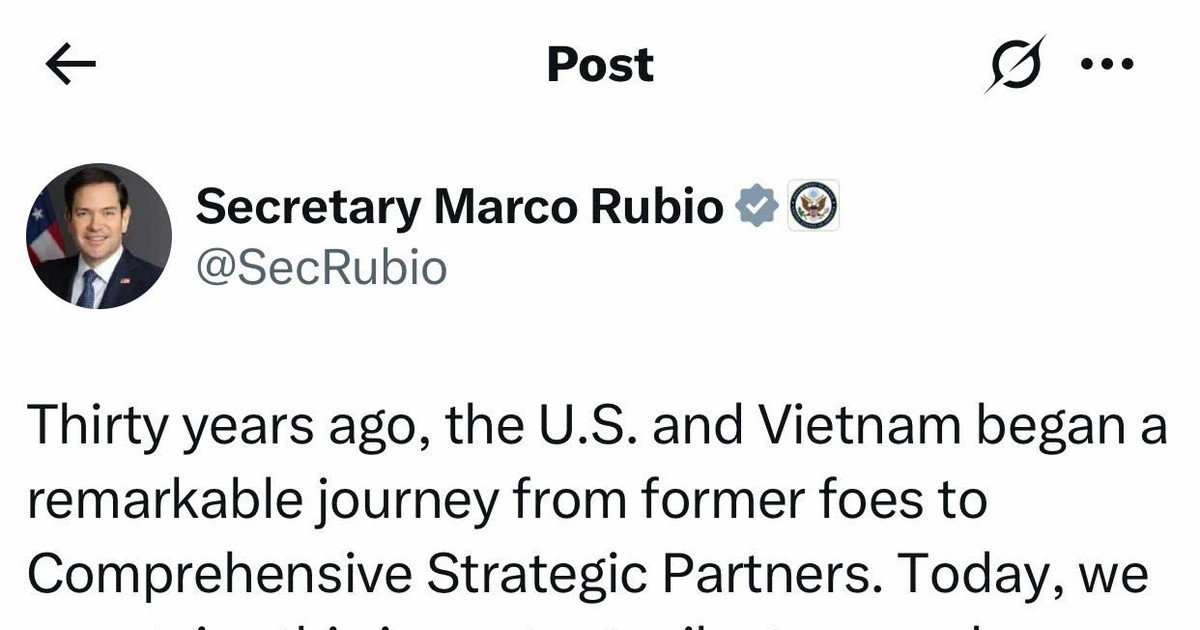 Secretary of State Marco Rubio praises 