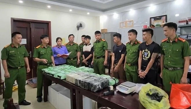 Nghe An police bust massive drug trafficking ring from Laos