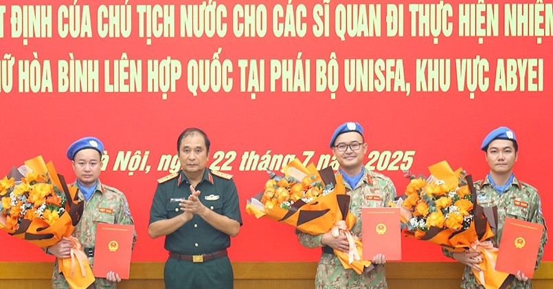 Vietnam sends three officers to UN peacekeeping mission in Abyei