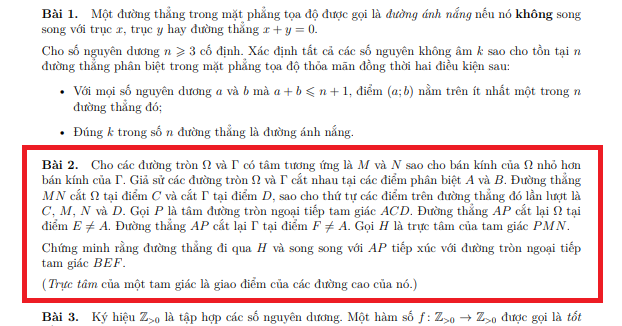Four Vietnamese math problems featured in International Math Olympiad ...