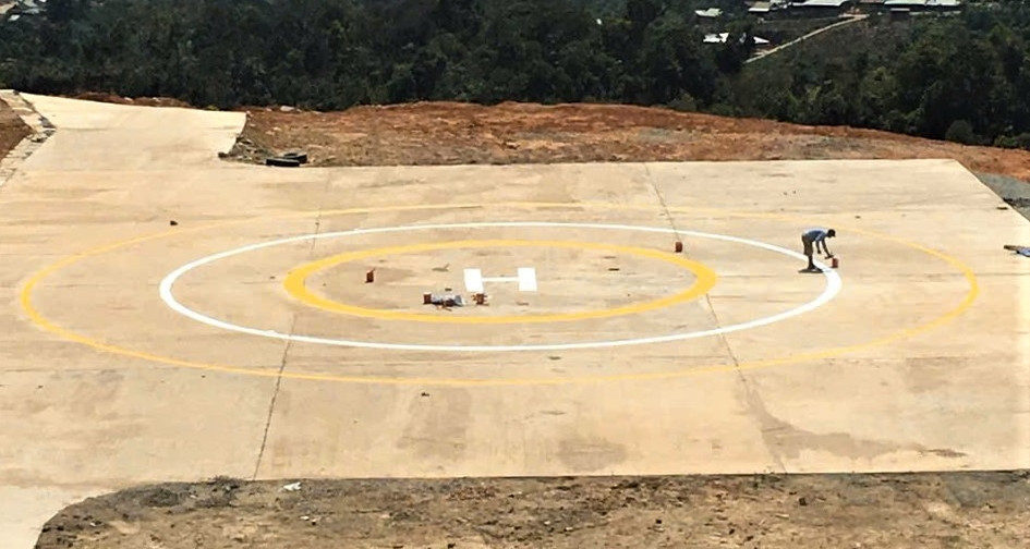 Da Nang builds helicopter zones in remote areas for storm response