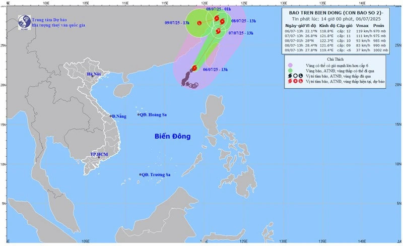 Storm No. 2 forecast to weaken after nearing China’s coast
