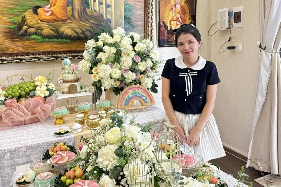 Mother of 5, two with cerebral palsy, thrives making ceremonial trays