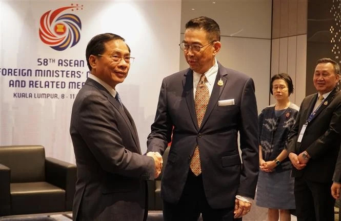 Deputy PM, FM meets with Thai, Lao, Cambodian foreign ministers