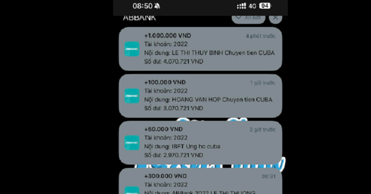 Unexpected windfall: Hanoi man receives Cuba donations by mistake