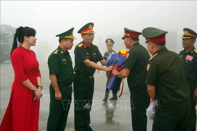 Welcome ceremony held for Lao officers, soldiers joining National Day parade