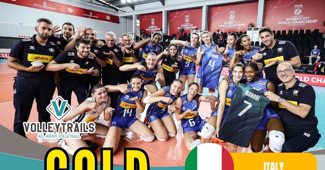 Italy wins U21 world volleyball title in thrilling five-set final