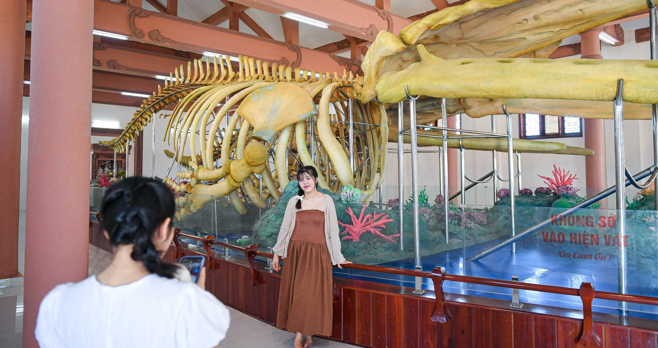 Ancient whale shrine on Ly Son Island holds two giant skeletons