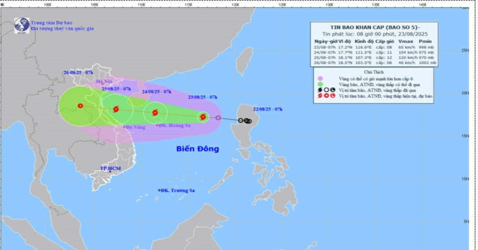 Tropical storm Kajiki forms rapidly, set to impact central Vietnam