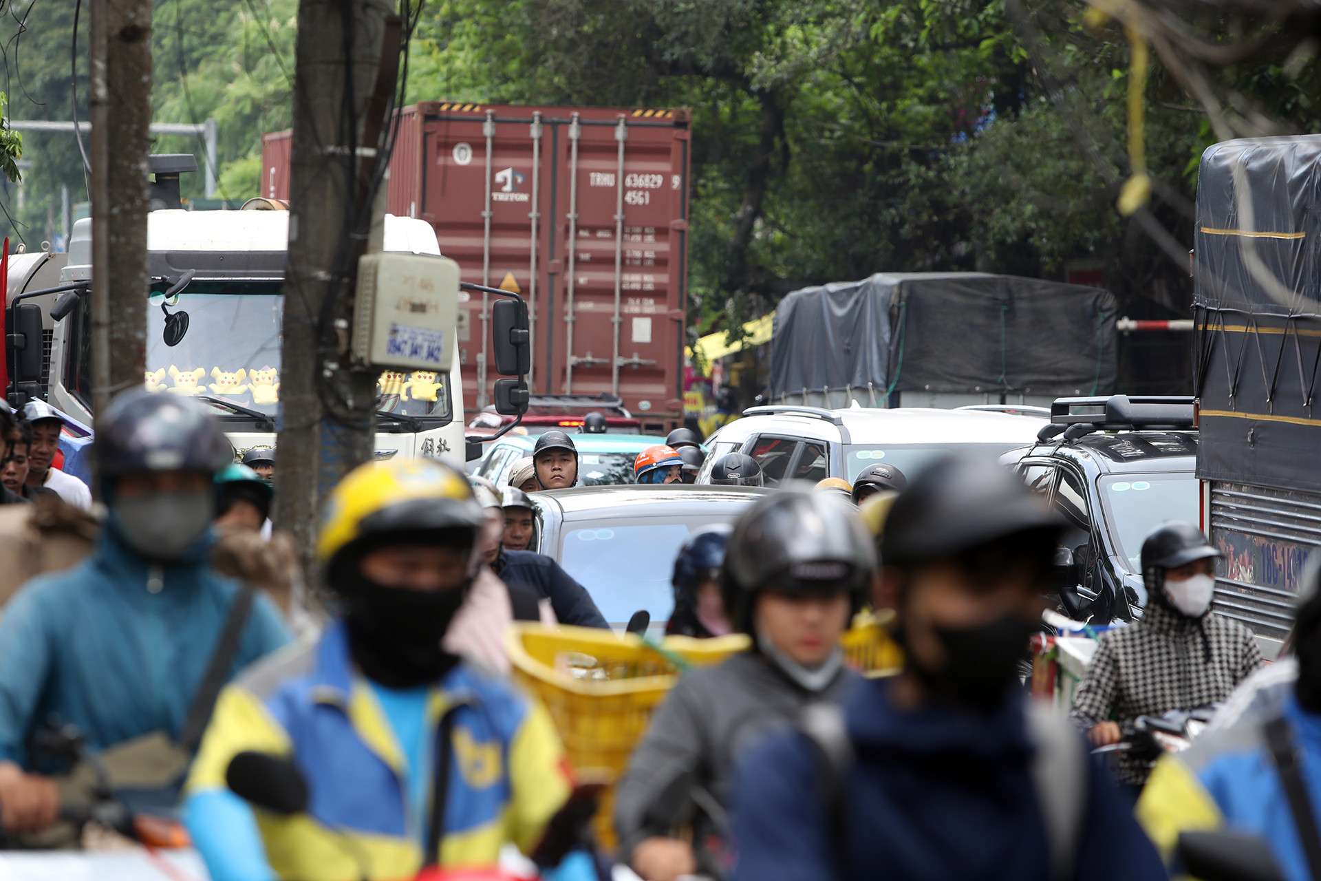Hanoi traffic chaos: Major roads gridlocked on August 28