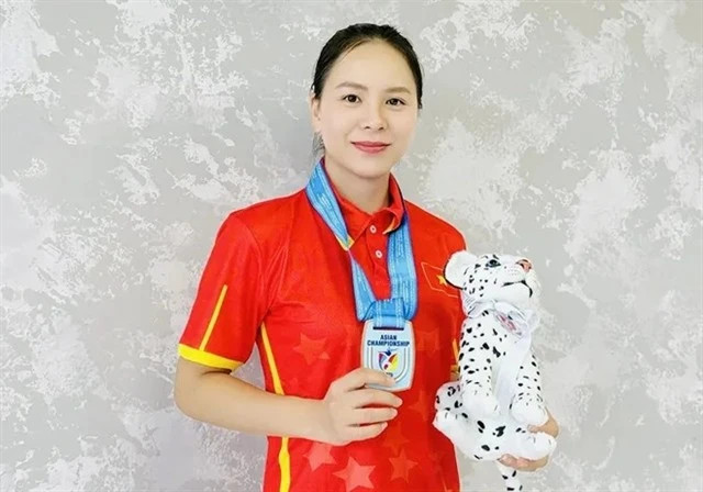 Trinh Thu Vinh wins Asian shooting bronze medal