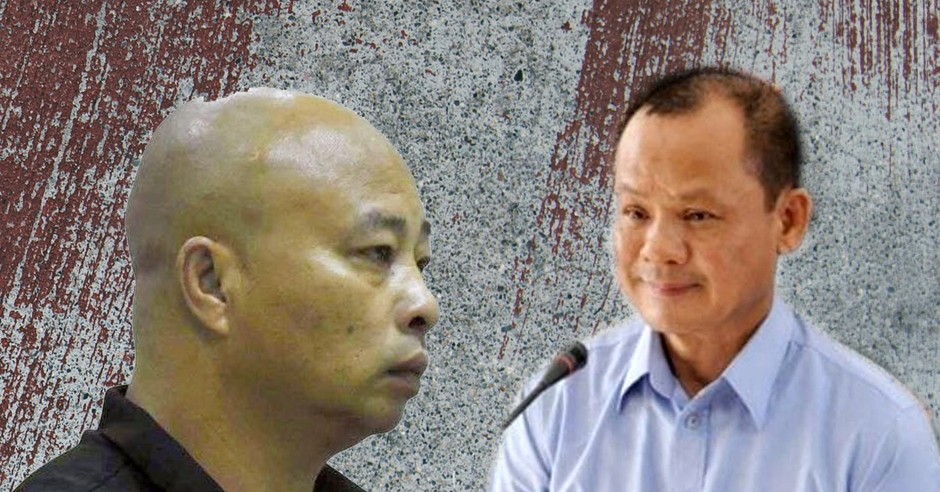 Behind bars: Charity-masked gang bosses Duong “Nhue” and Minh “Sam”