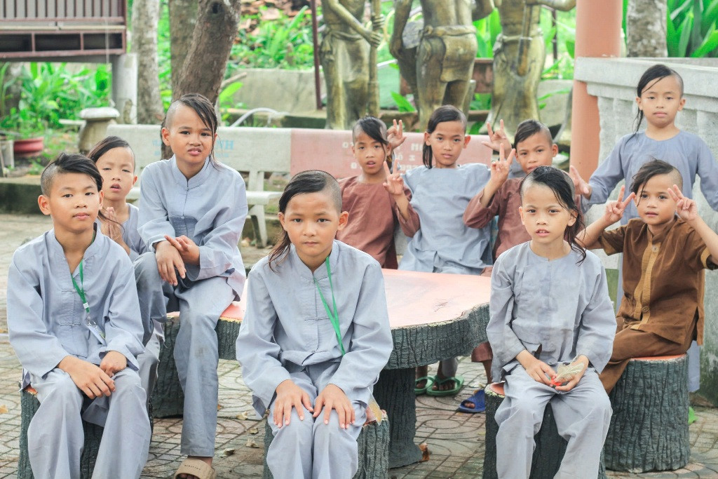 Thien Tam Pagoda in Lam Dong is home to 100 orphaned, disadvantaged children