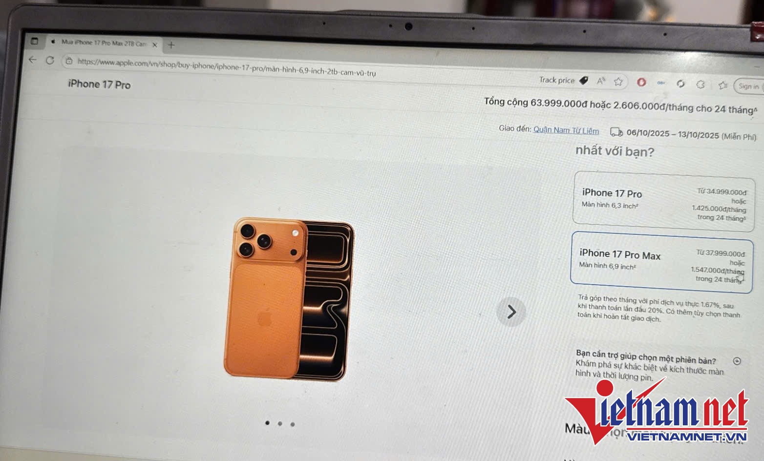 iPhone 17 preorders open in Vietnam, Pro Max orange leads demand