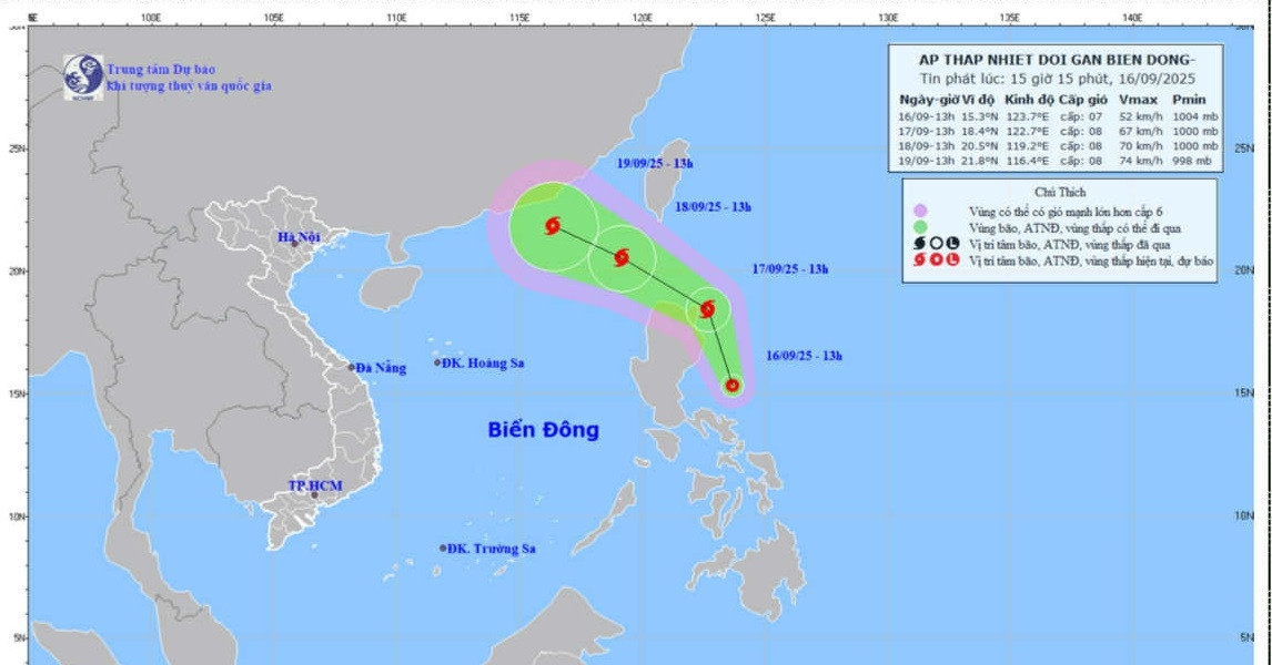 Tropical depression likely to strengthen into storm and enter East Sea