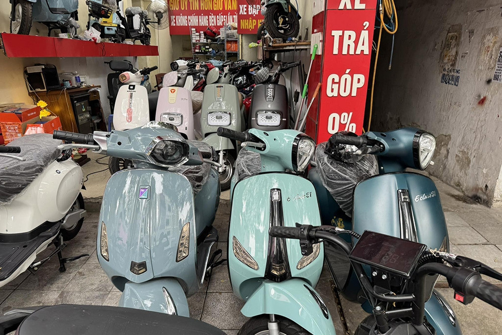 Electric motorbikes are growing in popularity as Vietnam goes green