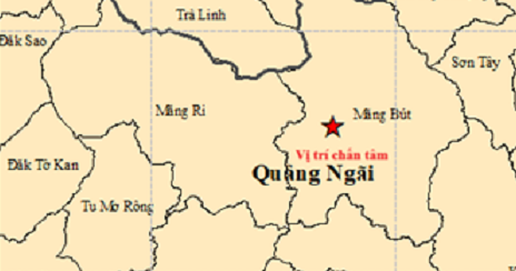 Four earthquakes recorded in Quang Ngai in a single morning