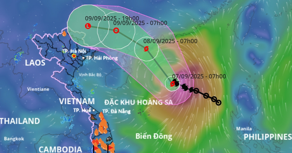 Storm Tapah nearing Guangdong, East Sea faces waves up to 5 meters