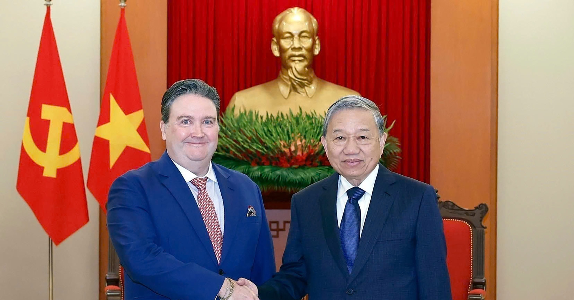 Party chief To Lam hosts farewell meeting for US ambassador