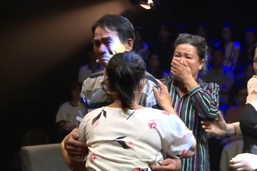 A tearful reunion after more than 40 years apart