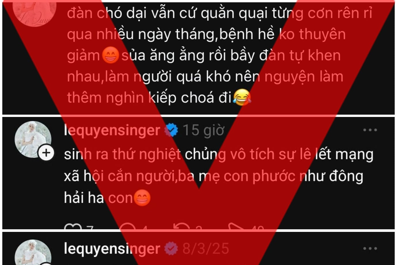 Singer criticized for scolding anti-fans and using profanity online