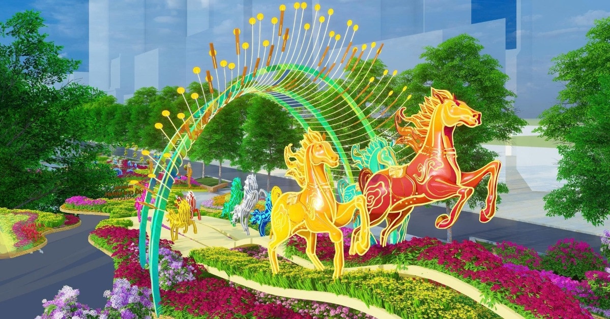 Nguyen Hue Flower Street debuts day-and-night design for Tet 2026