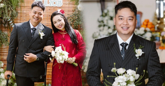 The inspiring story behind the one-legged groom who walked to his bride