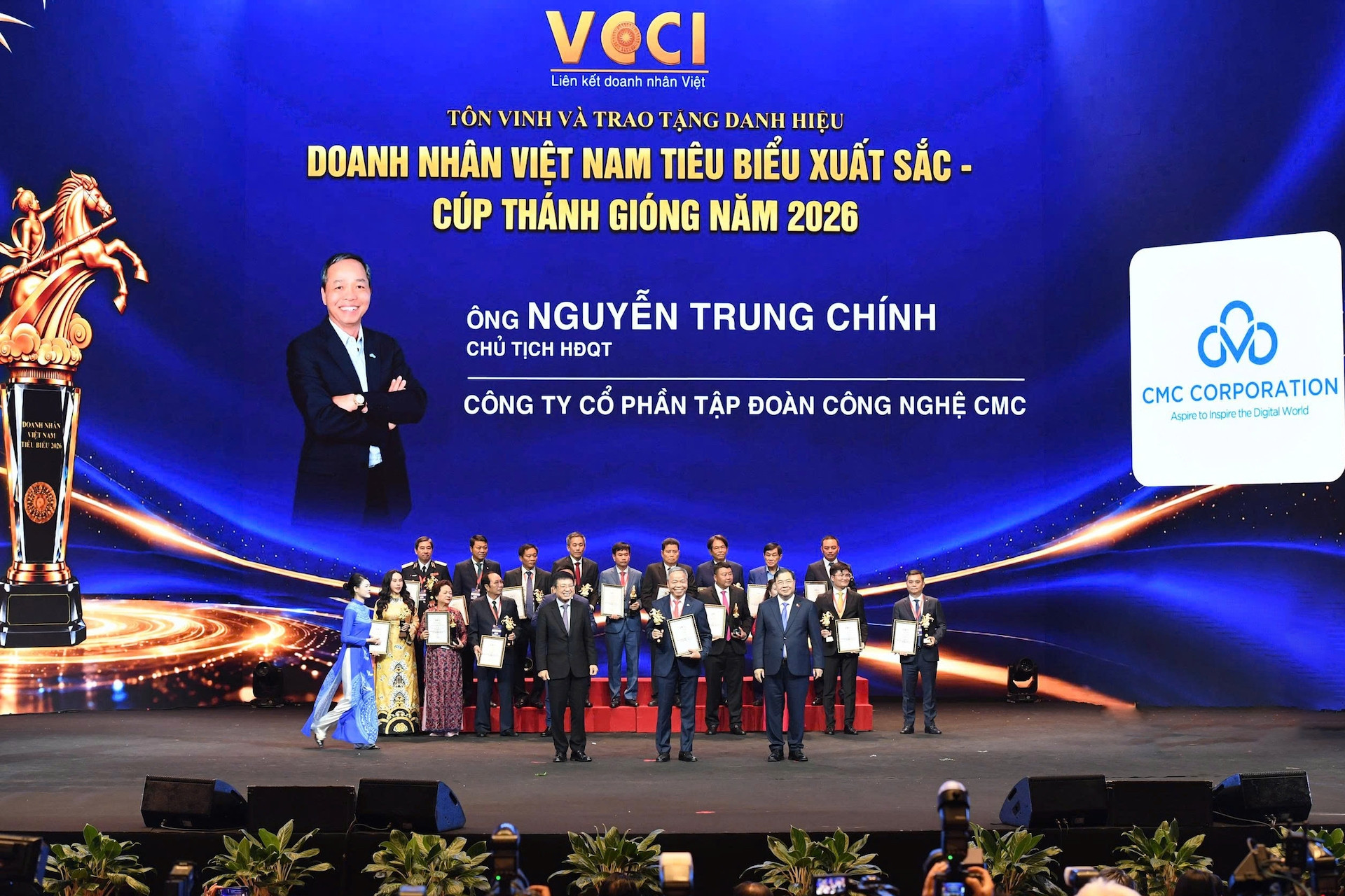 CMC chairman Nguyen Trung Chinh honoured with 2026 Thanh Giong Cup