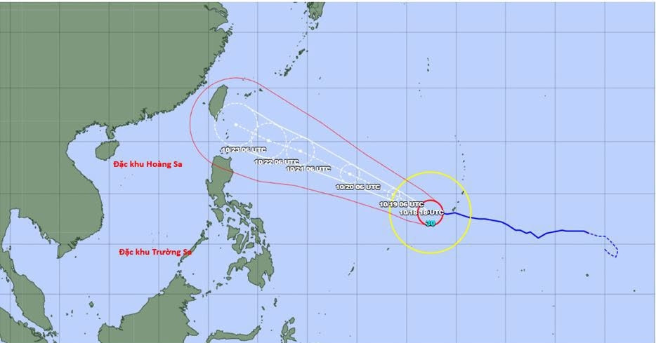 Super Typhoon Champi heads toward Taiwan, with low chance of entering East Sea