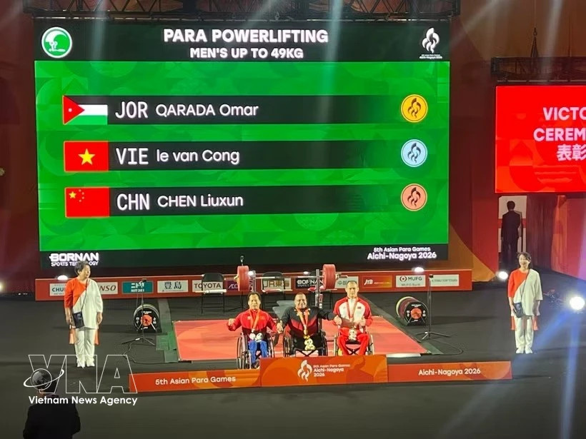 Weightlifter Le Van Cong takes silver at 2026 Asian Para Games