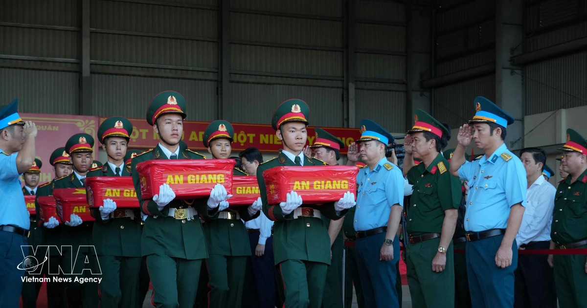 Military aircraft brings more fallen soldiers’ remains to Hanoi for DNA testing